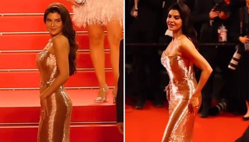 Cannes 2024: Jacqueline Fernandez dons golden gown as she debuts at the film festival RKK