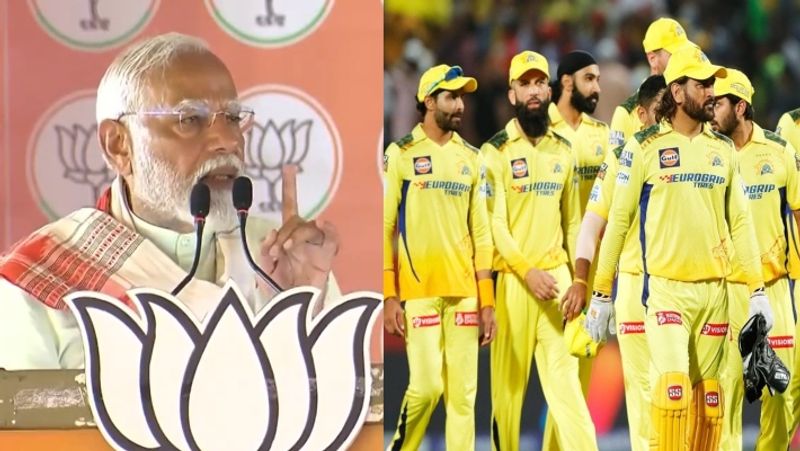 The poster comparing the defeat of Chennai Super Kings with Narendra Modi ahead of Election Result 2024 went viral rsk