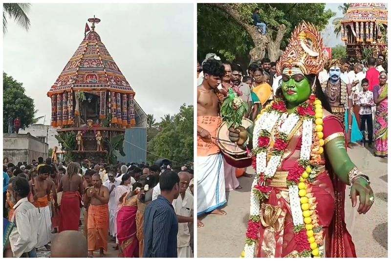 car festival held very well at 2000 years old mahapureeswarar temple in kallakurichi vel