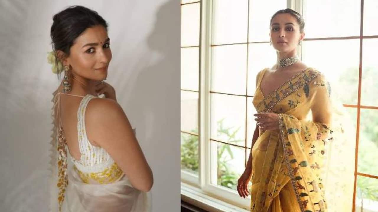गर्मियों में हवा-सी हल्की महसूस होंगी Alia Bhatt की लाइट ऑर्गेंजा साड़ी, देंगी सेसी लुक 