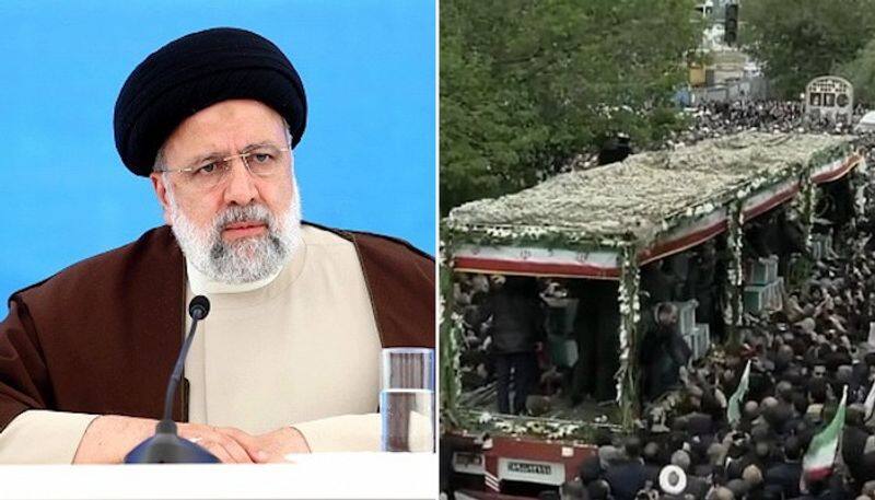 Iran mourns President Ebrahim Raisi, FM and 6 others' death in chopper crash in funeral procession (WATCH) snt