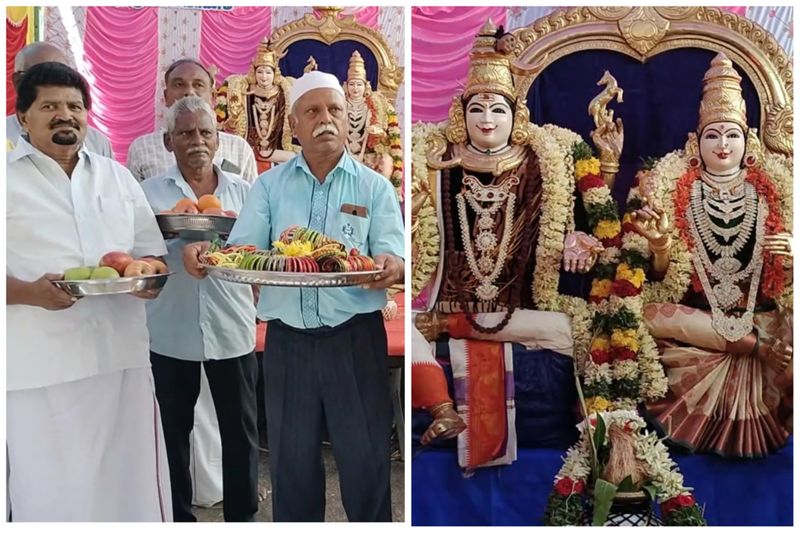 islamic people participated Meenakshi Sundareswarar Temple Thirukalyanam in Dindigul vel