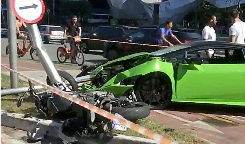 Caught on camera: Brazilian man rams Lamborghini into thief who stole his Rolex watch at gunpoint (WATCH) snt