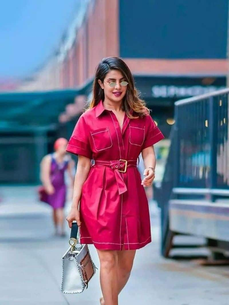 Priyanka Chopra Red western outfit 2024 zkamn