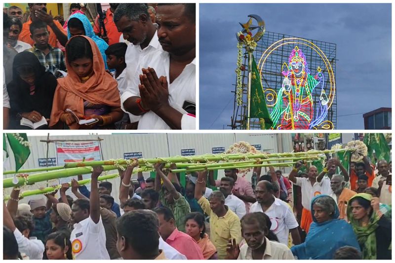 hindus and Muslim people Jointly celebrate temple festival at madurai vel