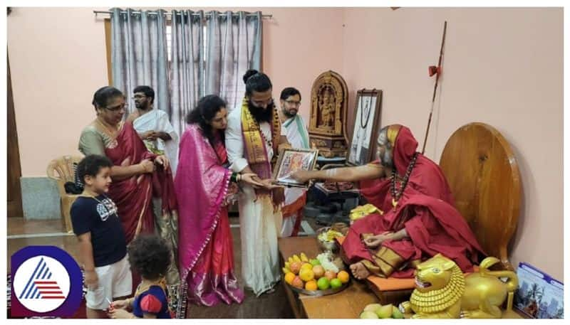 Kantara Movie fame Rishab Shetty visits Harihara Kshetra at Hariharapura srb 