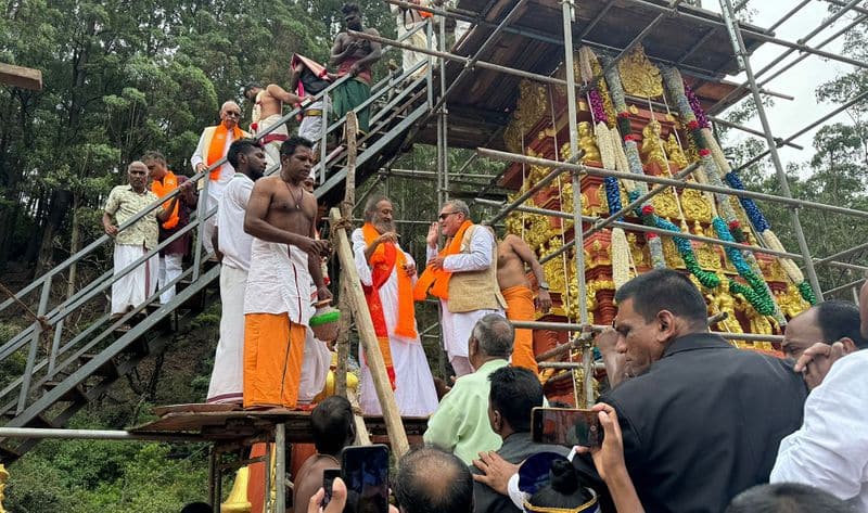 Sri Ravi Shankar Guruji Performed Kumbhabhishekam For Sitas Shrine At Ashoka Vatika gvd