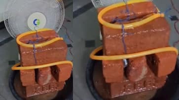  Man's DIY Air Conditioner Made from Table Fan and Bricks Impresses Internet [WATCH]  NTI