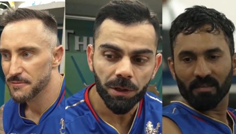 IPL 2024: Virat Kohli, Faf du Plessis, Dinesh Karthik send message to fans after RCB's defeat to RR (WATCH) vkp