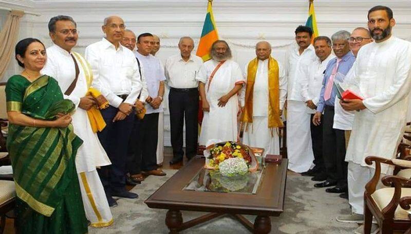 Sri Sri Ravi Shankar Guruji performs Kumbhabhisheka of Sita Mata in Sri Lanka grg