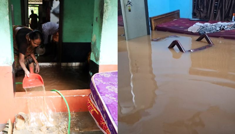 heavy rain creates water logs in Thrissur city