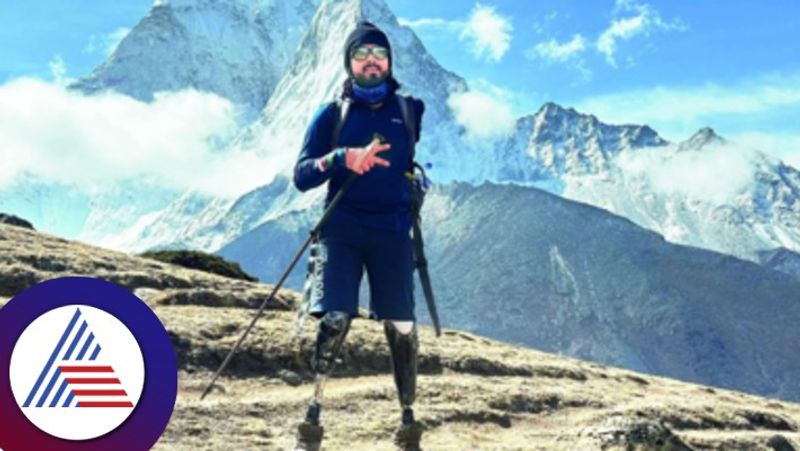 Tinkesh Kaushik becomes Worlds 1st triple amputee to reach everest base camp rav