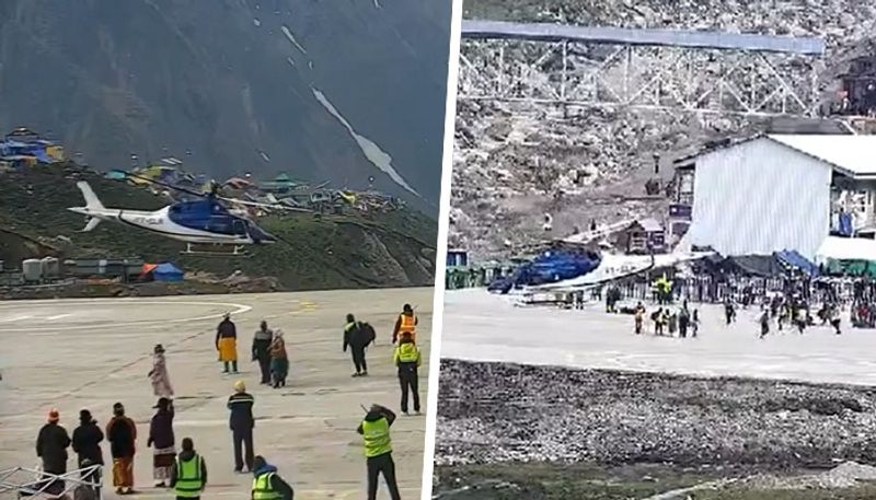 Helicopter carrying pilgrims goes into tailspin while landing in Kedarnath, video viral on social media (WATCH) AJR