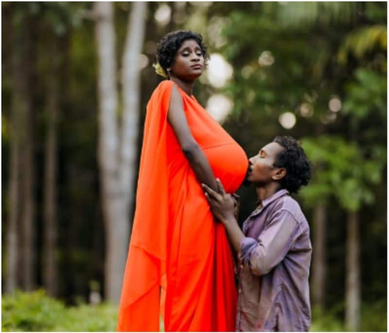 Wayanad Tribal Girl Saranya Viral Maternity Photoshoot By Photographer ...