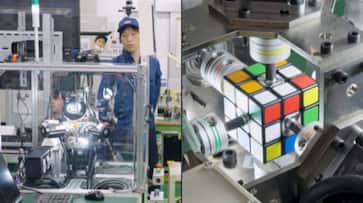 Video: Robot sets world record by solving Rubik's cube in less than a second; Internet reacts RTM