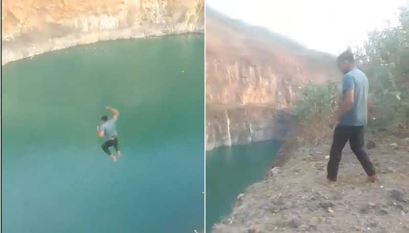 Jharkhand Youth dies after jump from 100 feet hight to lake for Instagram reels ckm