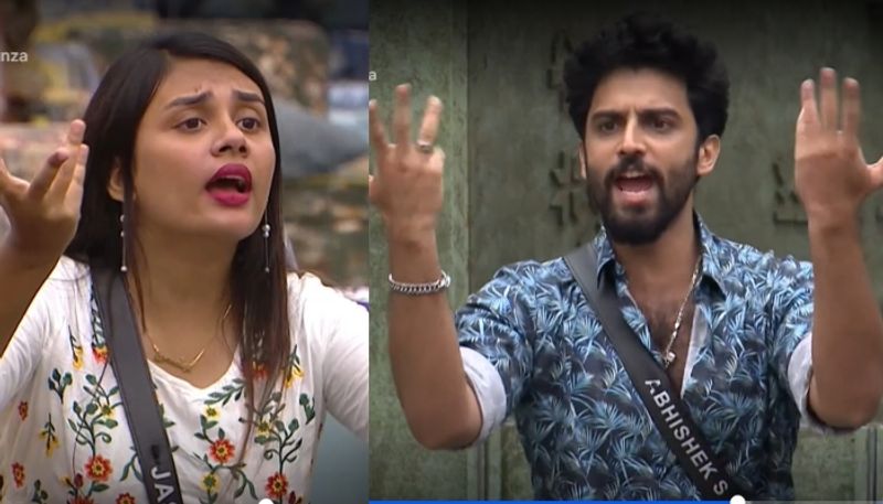 jasmin fight with abhishek sreekumar in bigg boss malayalam season 6 