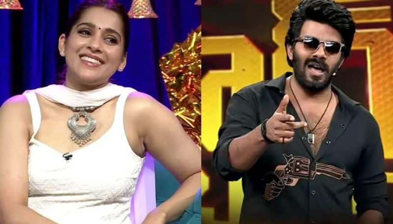 sudigali Sudheer who is floating infront of anchor Rashmi Gautam shocking rating arj 