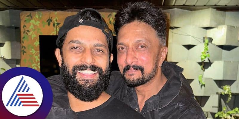 Karthik Mahesh shares photo of him with Kiccha Sudeep pav