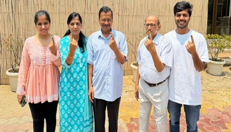 'Voted against inflation': Delhi CM Arvind Kejriwal casts vote, posts picture with inked finger