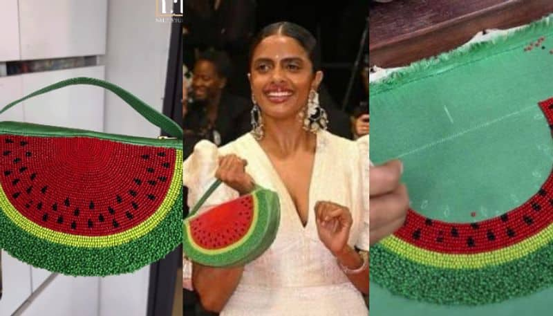 cannes 2024 kani kusrutis watermelon clutch 