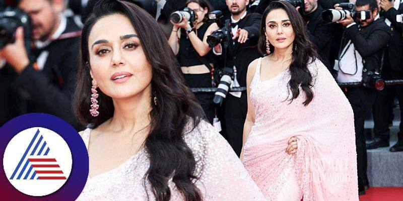 Cannes 2024: Preity Zinta looks stunning in Seema Gujral's pink-coloured saree Vin