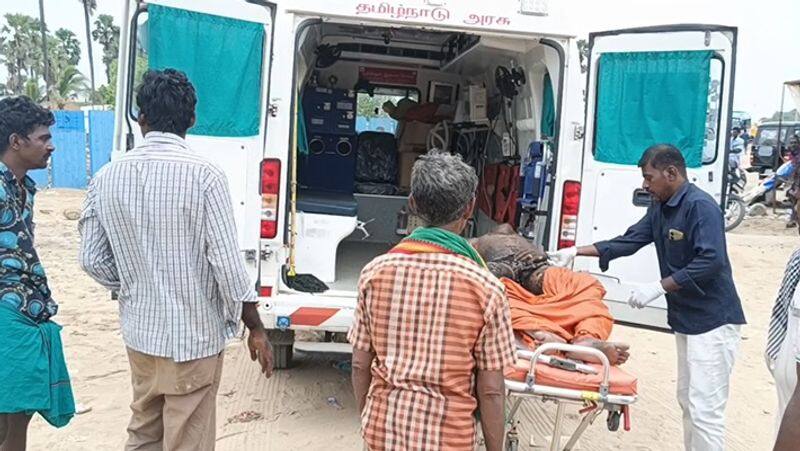 Tiruchendur Murugan Temple beach Shocking... Attempted suicide by pouring petrol on the body tvk