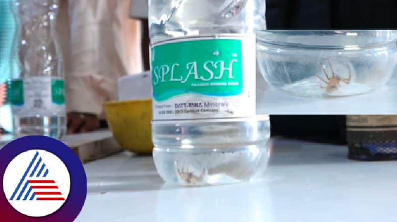 A dead cockroach was found in a SPLASH company water bottle at yadgir rav