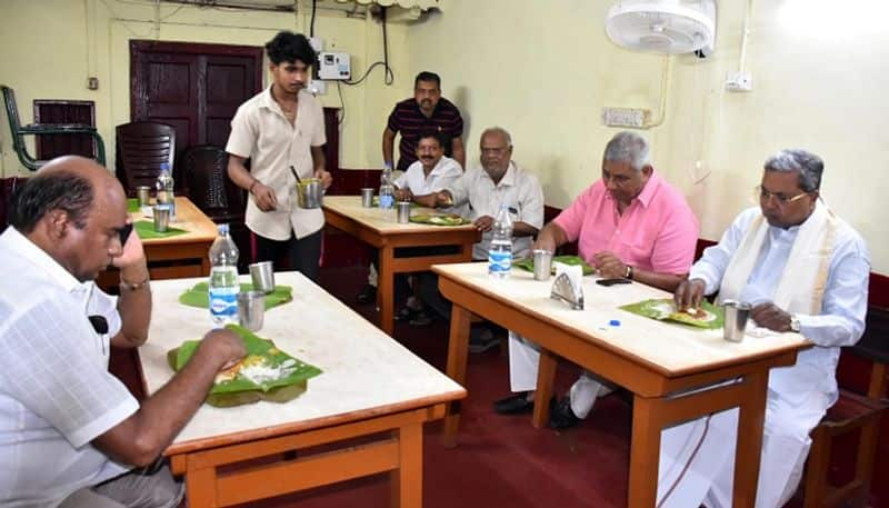 CM Siddaramaiah Enjoyed Dosa and Idli at Mylari Hotel in Mysuru grg 