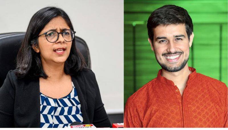 Rajya sabha MP Swati malival says Youtuber Dhruv Rathee Acting Like AAP spoke person mrq