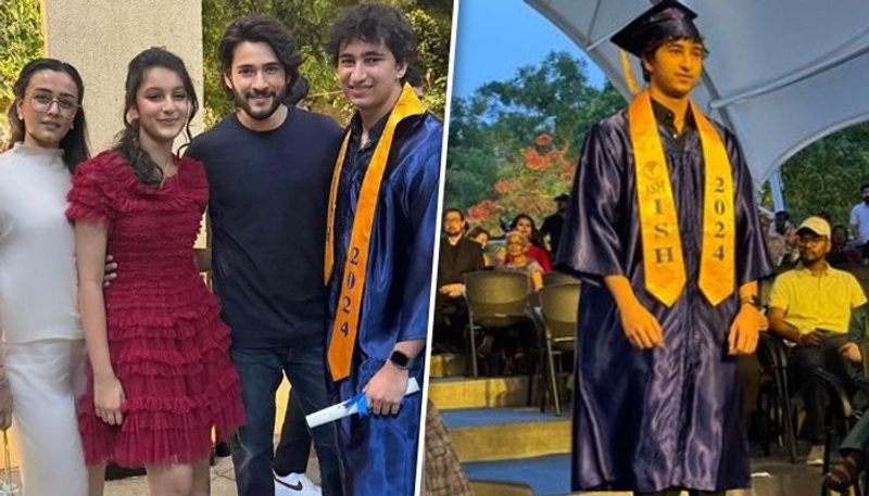 I am a proud father today Mahesh Babu attends son Gautam Ghattamaneni's graduation ceremony RBA