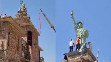 Viral Video: Punjab locals erect Statue of Liberty replica on rooftop, sparking viral sensation [watch] NTI