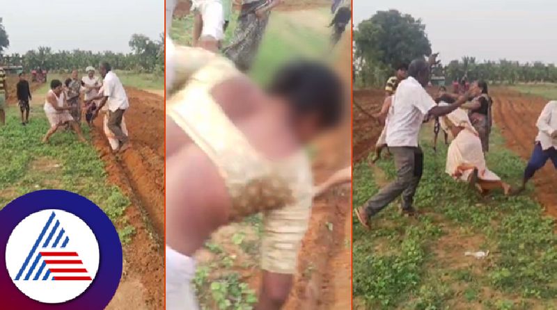 Land dispute two  family hit each other with sticks in hippadi village tumakur rav