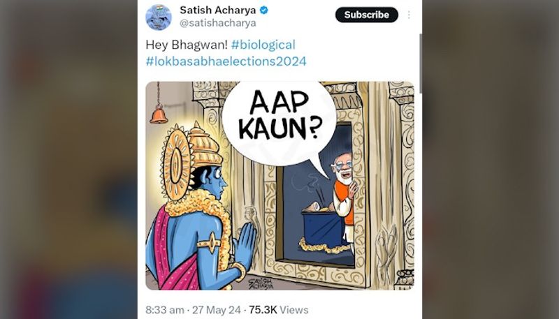 Satish Acharya's caricature 'insulting' Lord Ram, PM Modi sparks outrage; netizens demand cartoonist's arrest snt