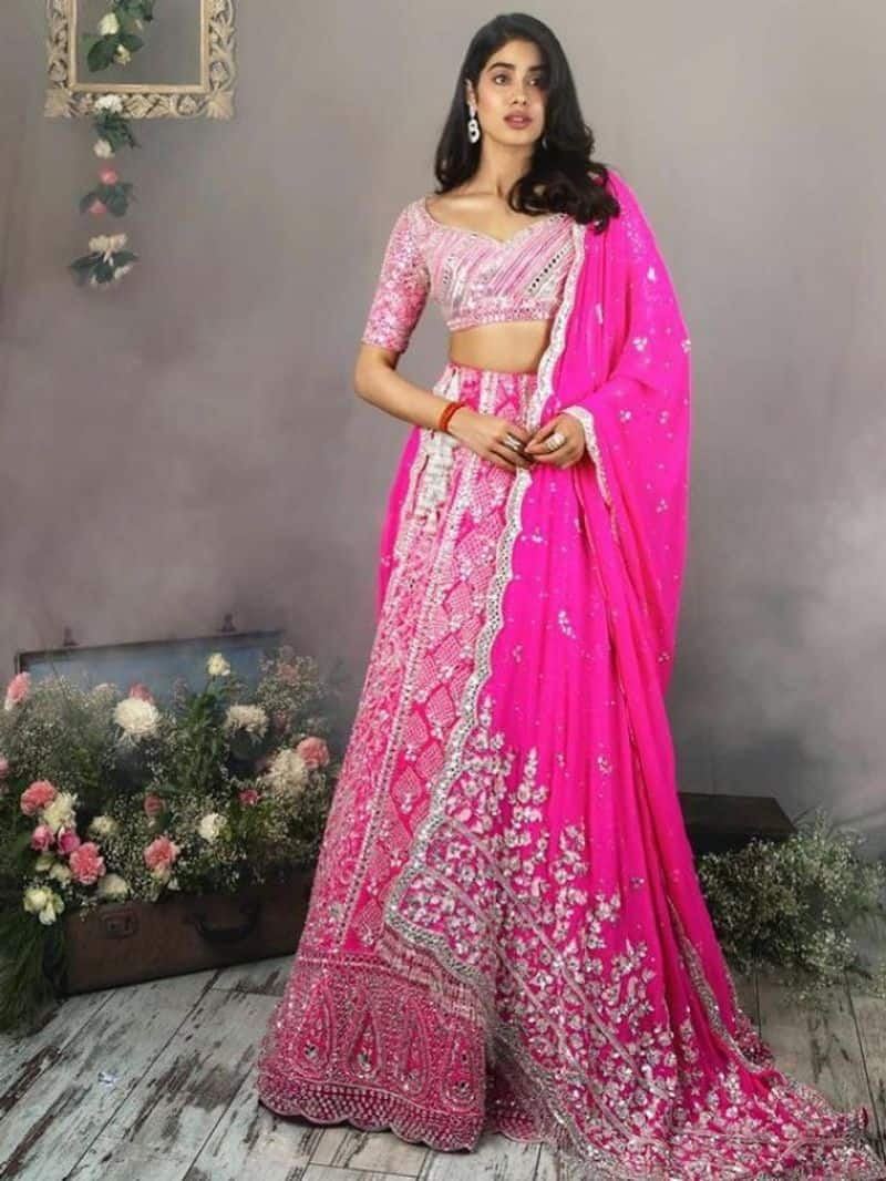 Janhvi Kapoor 8 latest bridal lehenga zkamn 