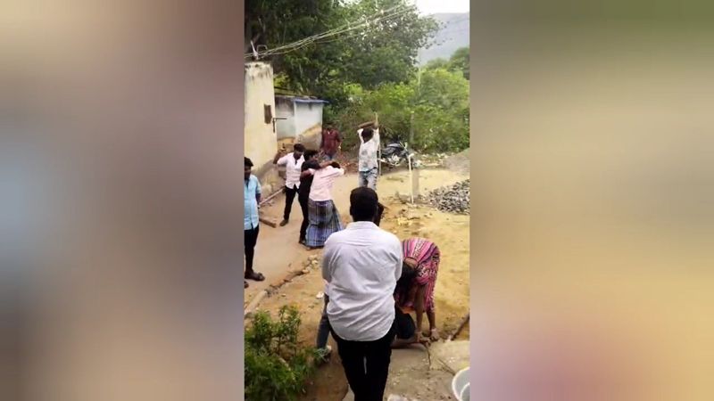 clash between 2 family members in theni district vel