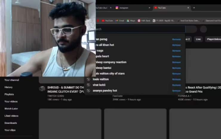 Riyan Parags YouTube history Viral: How You Can Clear The Search History For Your Account vvk