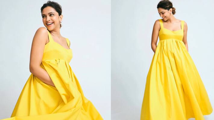 Deepika Padukone Yellow Gown