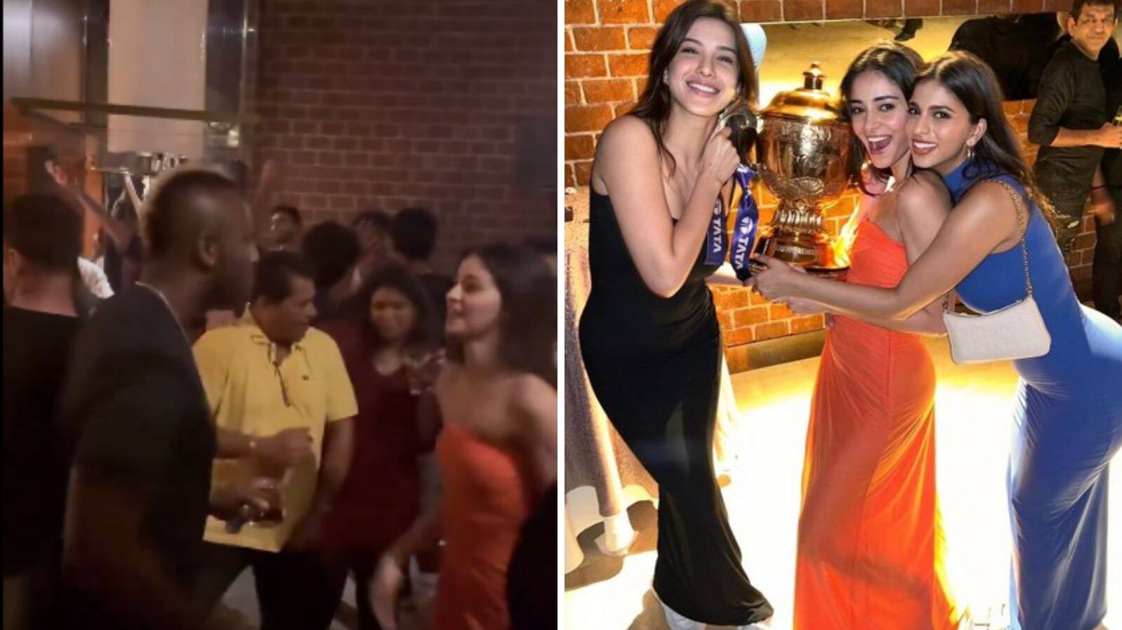 Ananya Pandey Dance in KKR Victory Celebration 