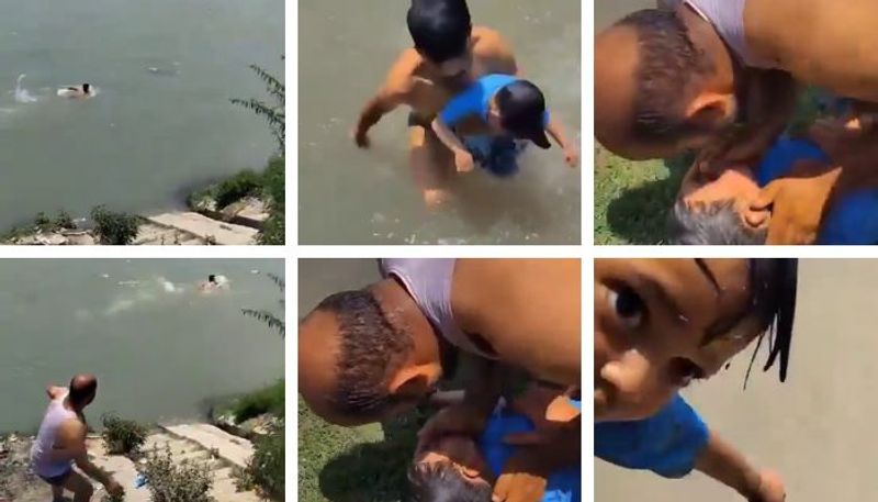 two man saves 7-year-old boy from drowning in Jhelum river mrq