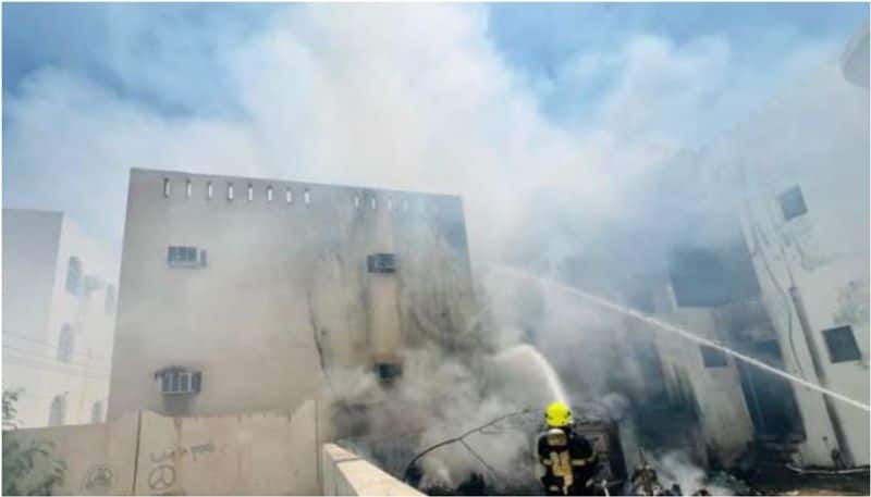 fire breaks out in a house in oman 