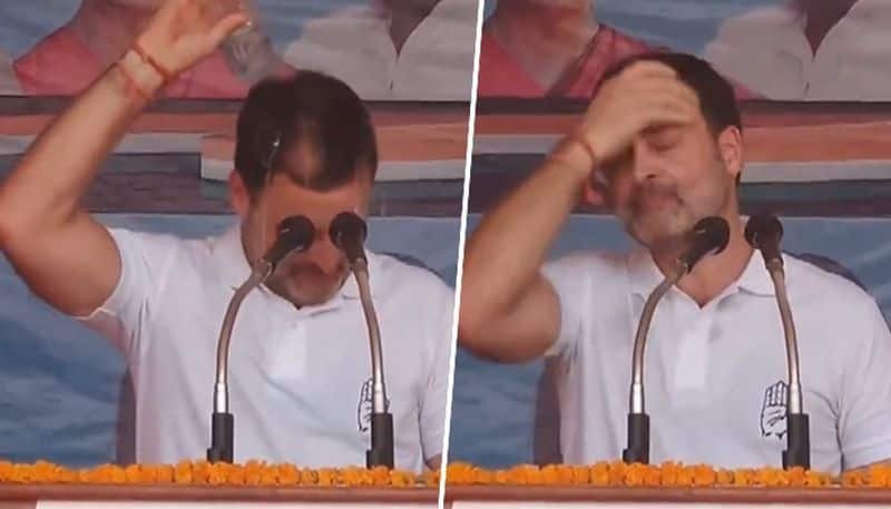 'Garmi hai kaafi': Rahul Gandhi pouring water on his head in Rudrapur rally sparks Internet frenzy (WATCH)