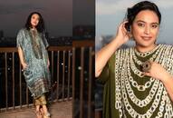 bollywood actress  Swara Bhasker latest suit design for Curvy womens xbw