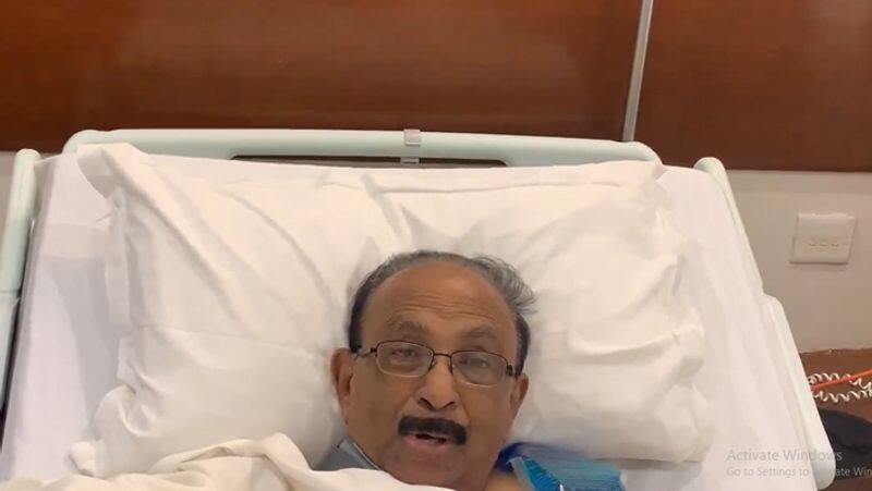 Vaiko released a video from the hospital tvk