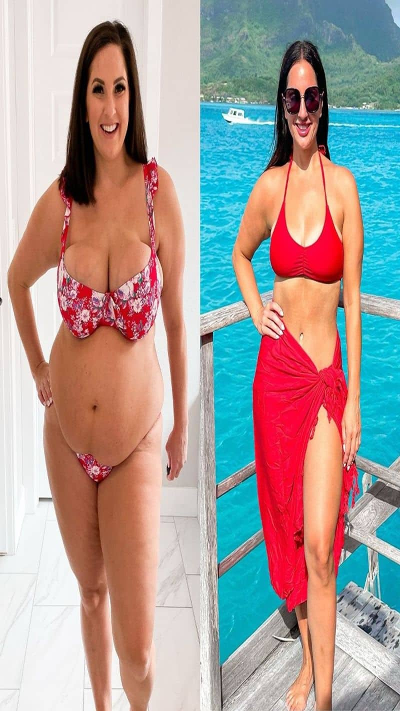 Natasha Pehrson Weight loss transformation journey loose 45kg weight after pregnancy kxa