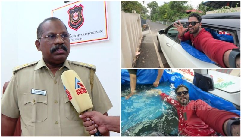 Rto says More cases against Youtuber Sanju Techy Aavesham model swimming pool inside car Latest Update