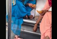 Watch: Women eat samosas on Delhi metro, discard waste under seat; Internet reacts RTM