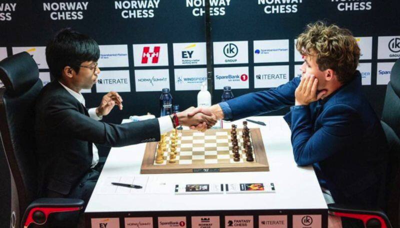 Norway Chess 2024 Praggnanandhaa beats Magnus Carlsen for the first time in classical game vel