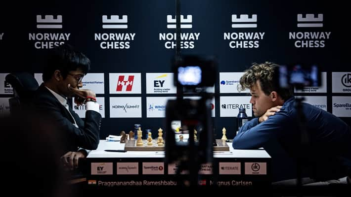 Rameshbabu Praggnanandhaa registered first classical win against Carlsen