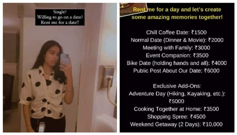 Reels of a Girlfriend for Rent Price Information List Go Viral On Social Media 